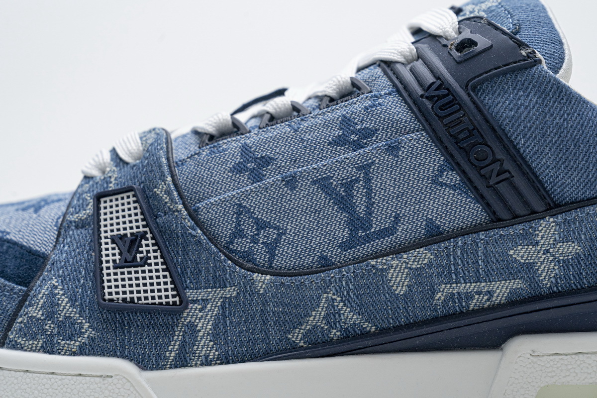 Pkkicks God Batch LOUIS VUITTON 20ss Trainer Blue Denim