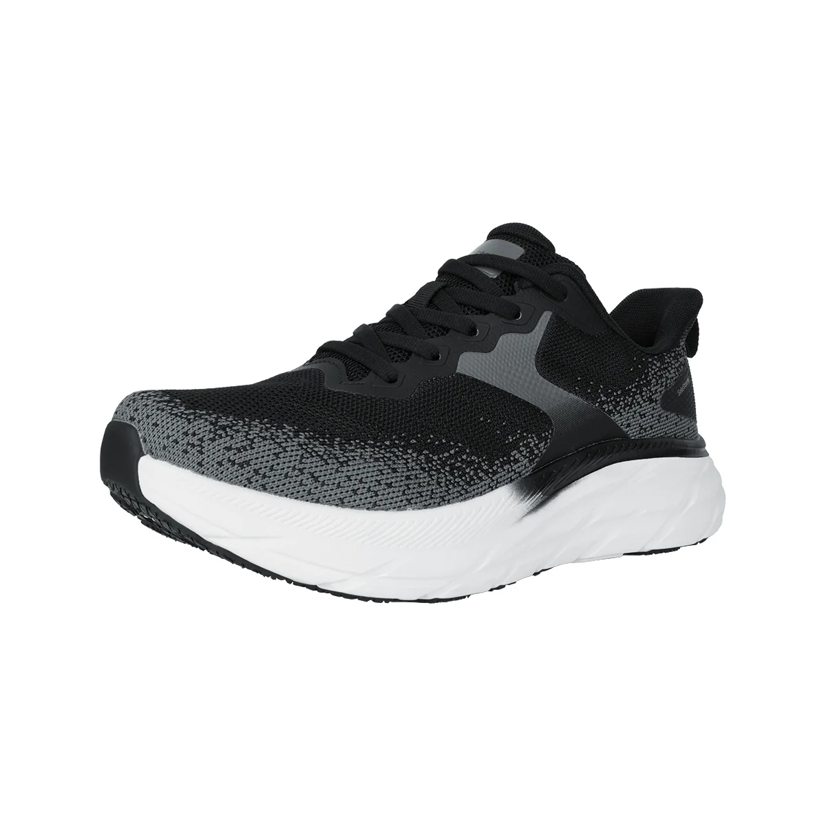 Men's Running Shoes-Cushioned EVA Sole, Breathable Flyknit Upper & Easy-On Heel Design-SSSOO7M