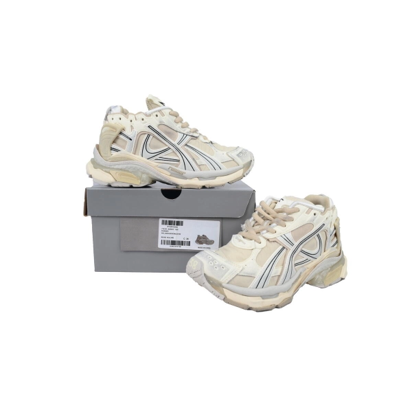 Balenciaga Runner Sneaker White Brown 772767 W3RNY 1205