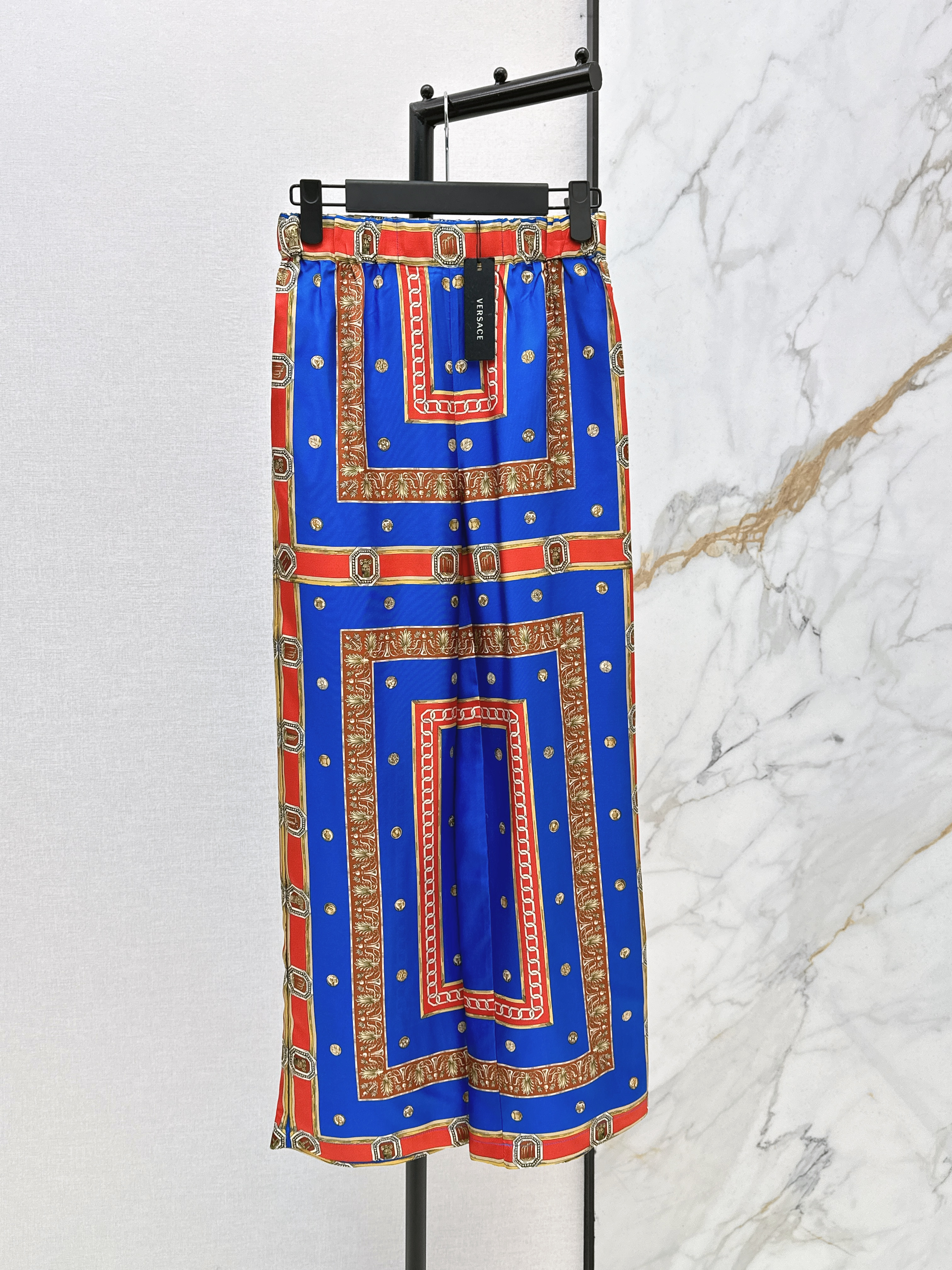 Ver New print silk pants
