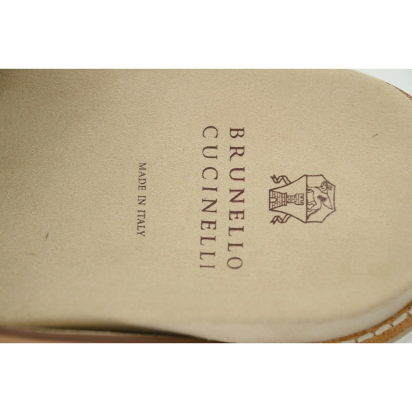 Brunello Cucinelli Suede Crisscross Slides Brown