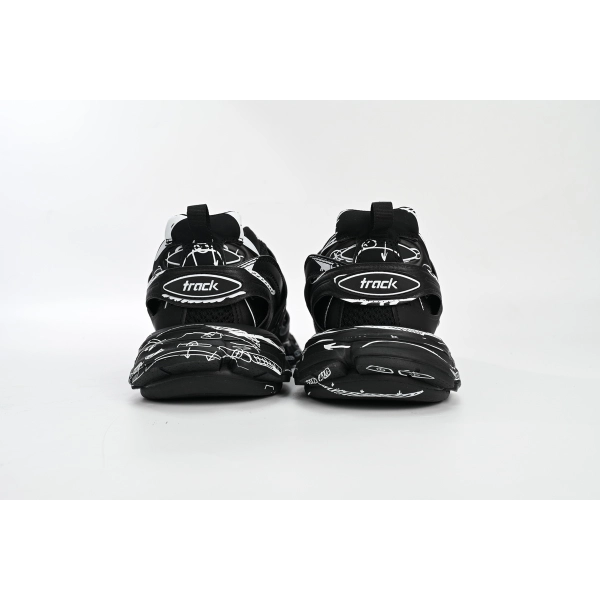 Balenciaga Track Black Black-And-White Painting  542023 W3SR2 2315