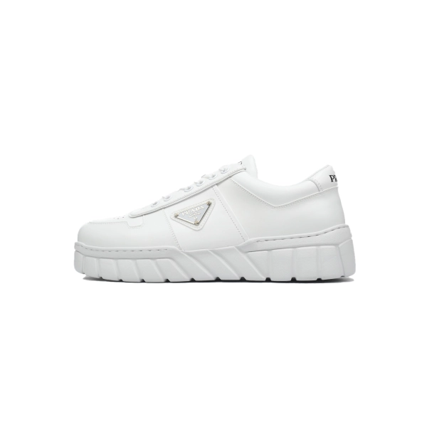 Prada Low-Top Sneakers Serrated White