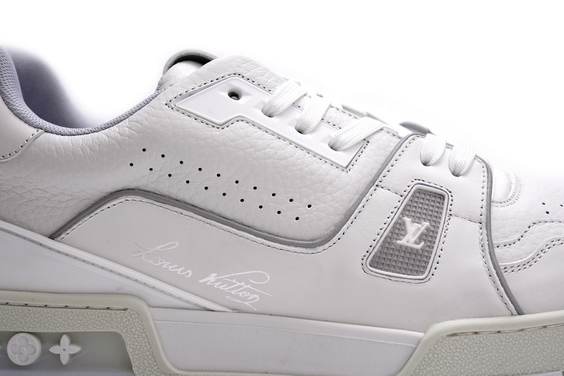 Pkkicks God Batch LOUIS VUITTON Trainer White Litchi Pattern FD0221