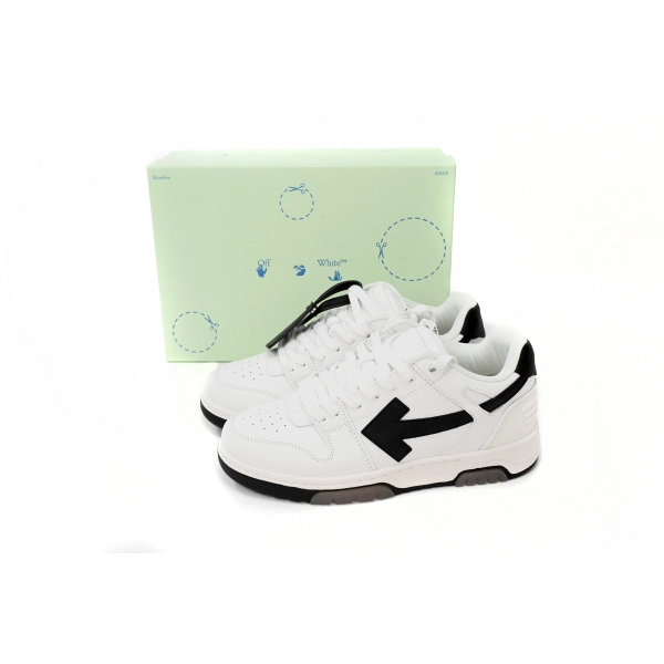 OFF-WHITE Out Of Office OOO 30 MM Low Tops Black White Blue OMIA189C99LEA0040110