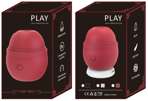 Pulsating Suction & Thrusting Cosmetic-Style Vibrator