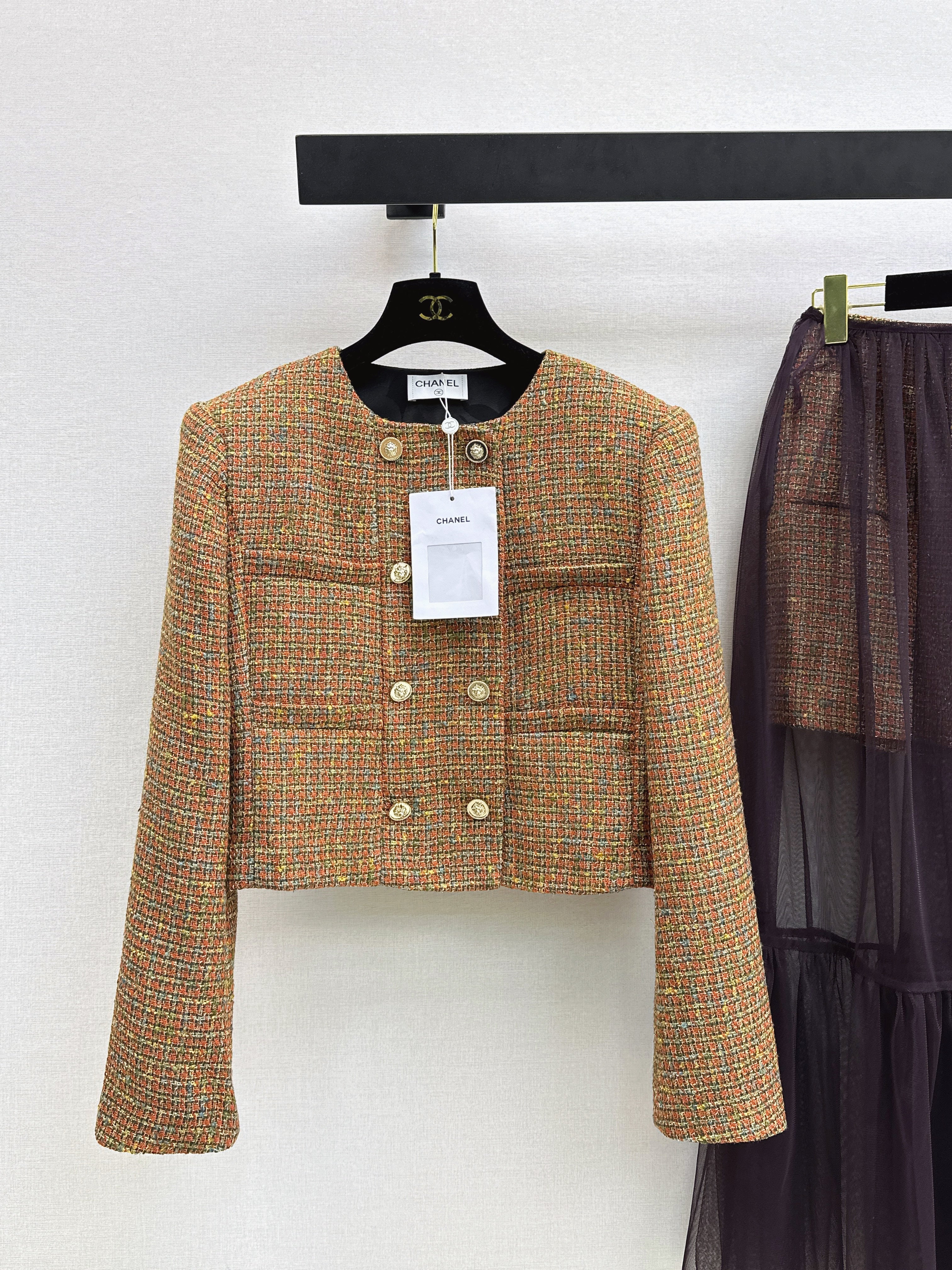 Chan NEW tweed woven jacket