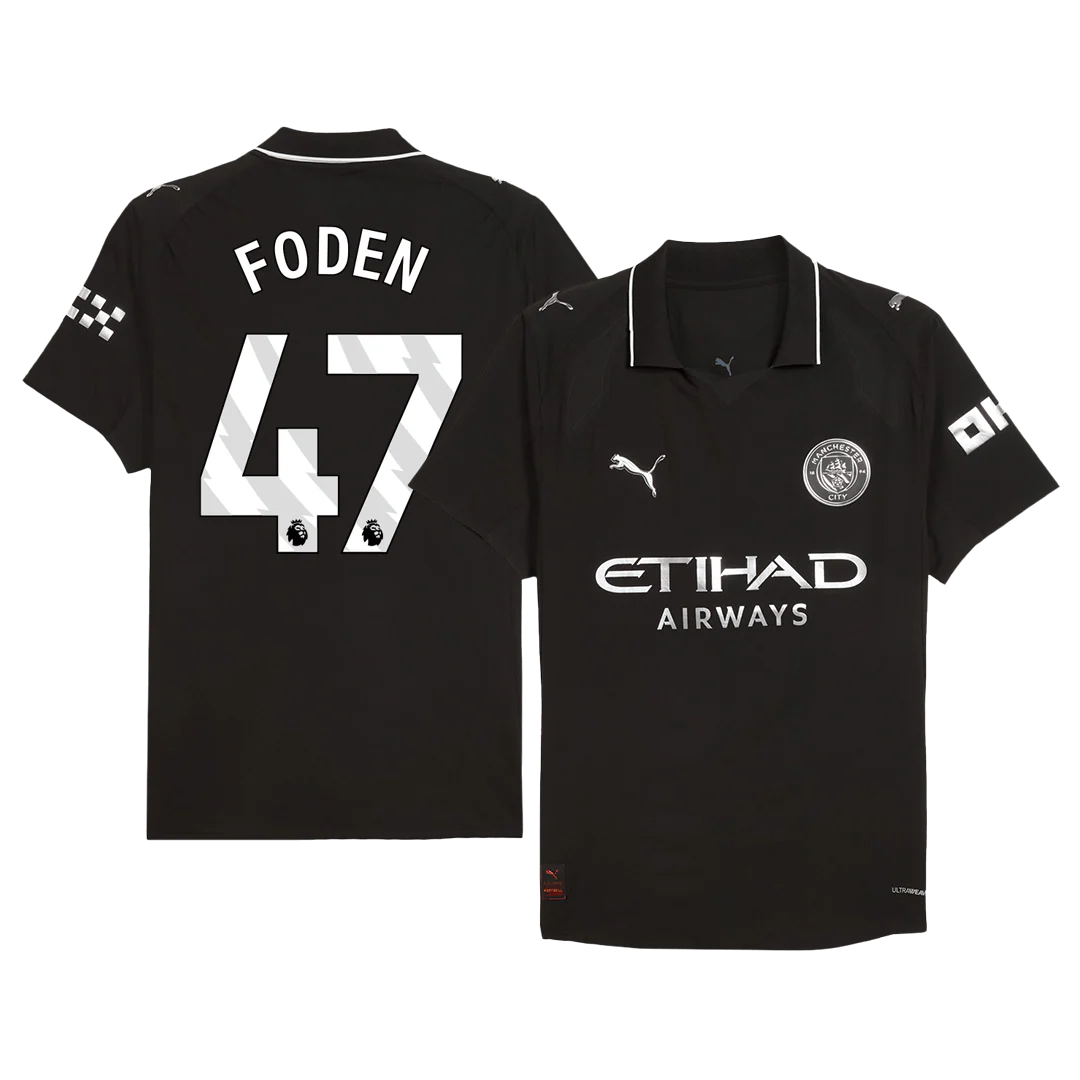 FODEN #47 Manchester City Away Player Version Soccer Jersey 2025/26