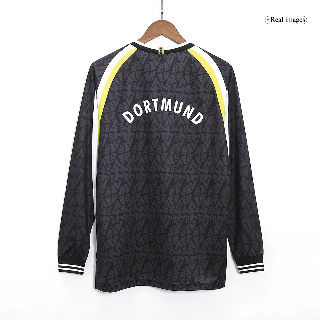 95-96 Borussia Dortmund Retro Away Long Sleeve Jersey