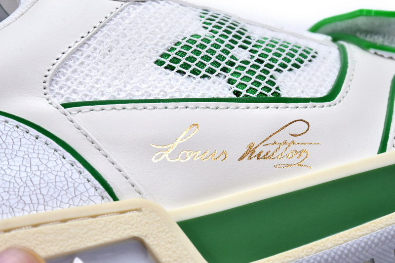 Pkkicks God Batch LOUIS VUITTON Trainer White Green 1A98UX