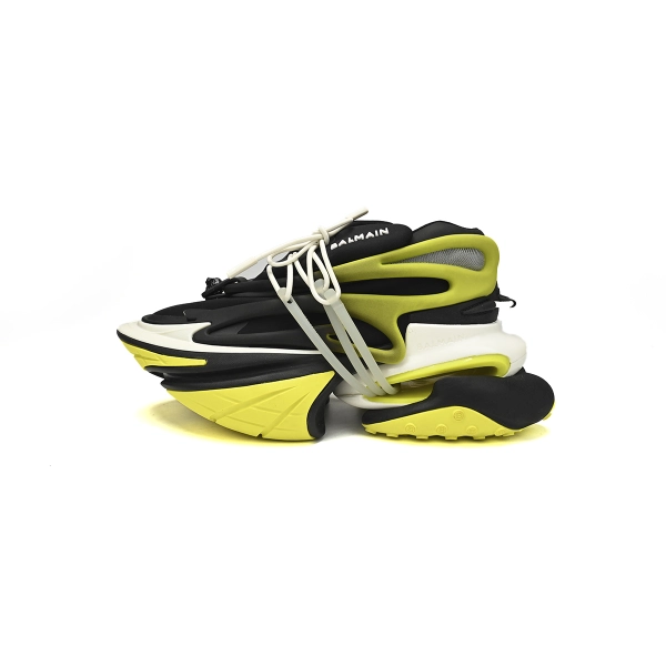 BALMAIN Multikolor Buty sportowe Black And Yellow YM1VJ309