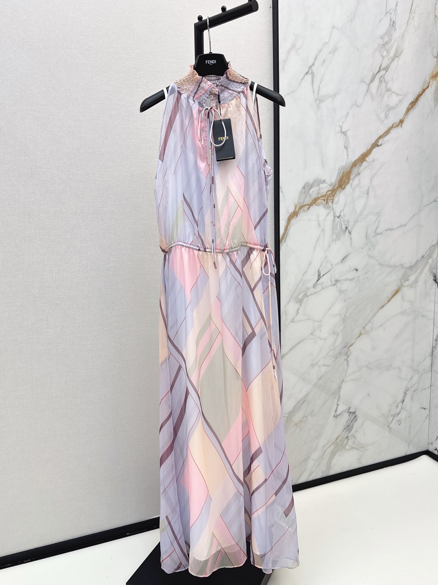 Fend New Ombre Print Dress