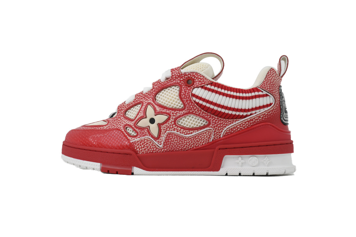 Pkkicks God Batch LOUIS VUITTON New Eed Woolen Fabric New Red
