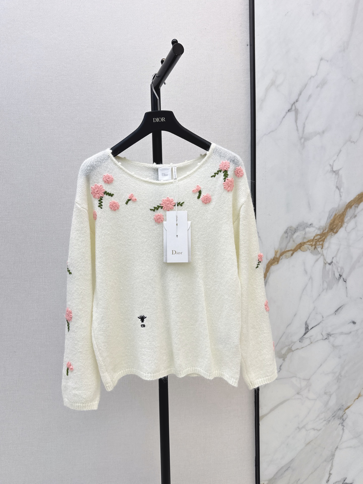 CD New Crochet Knit Sweater