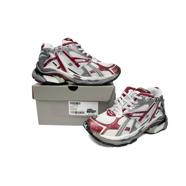 Balenciaga Runner White Wine Red