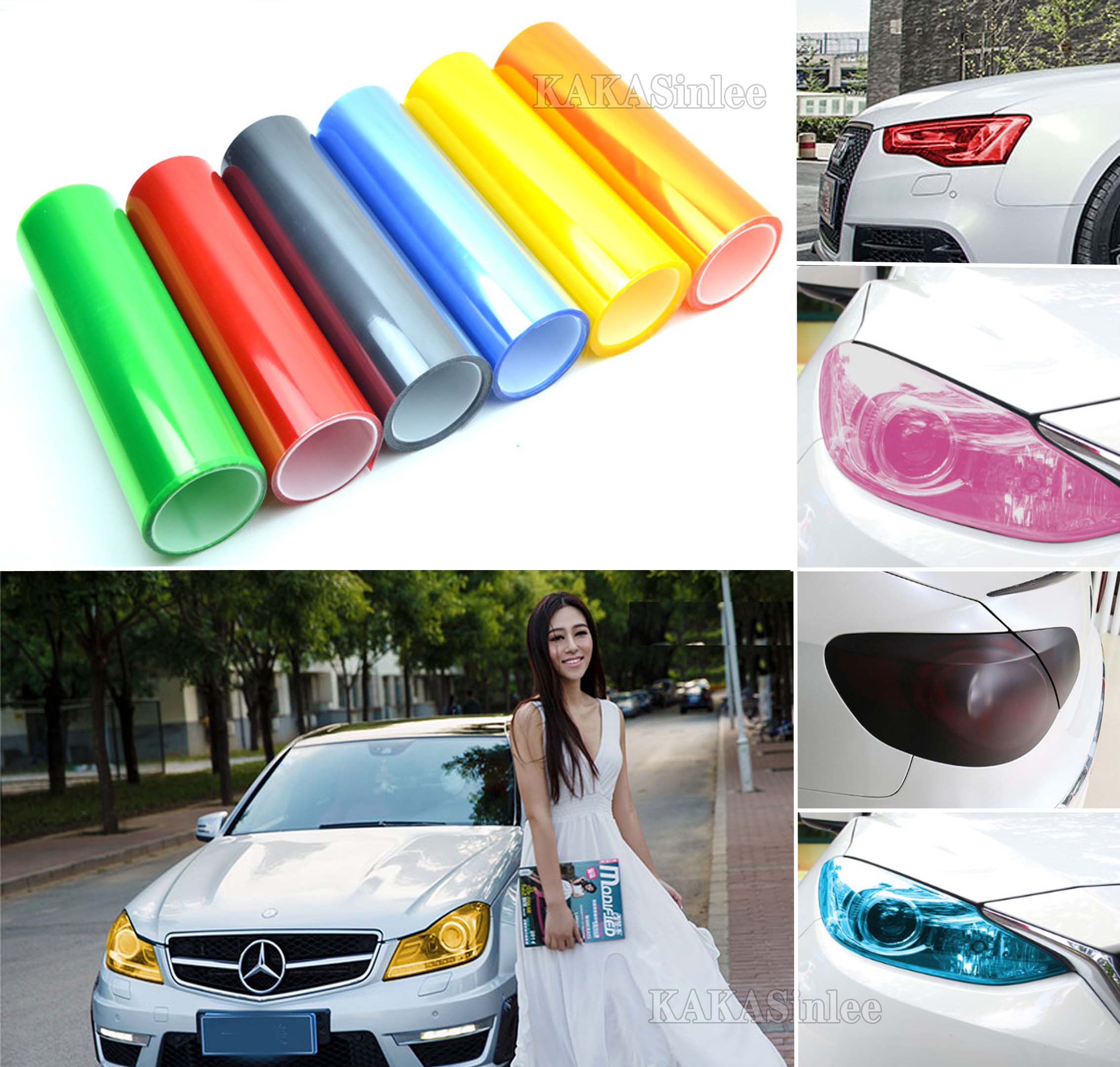 11 Colors - Headlight Taillight Tint Wrap Film
