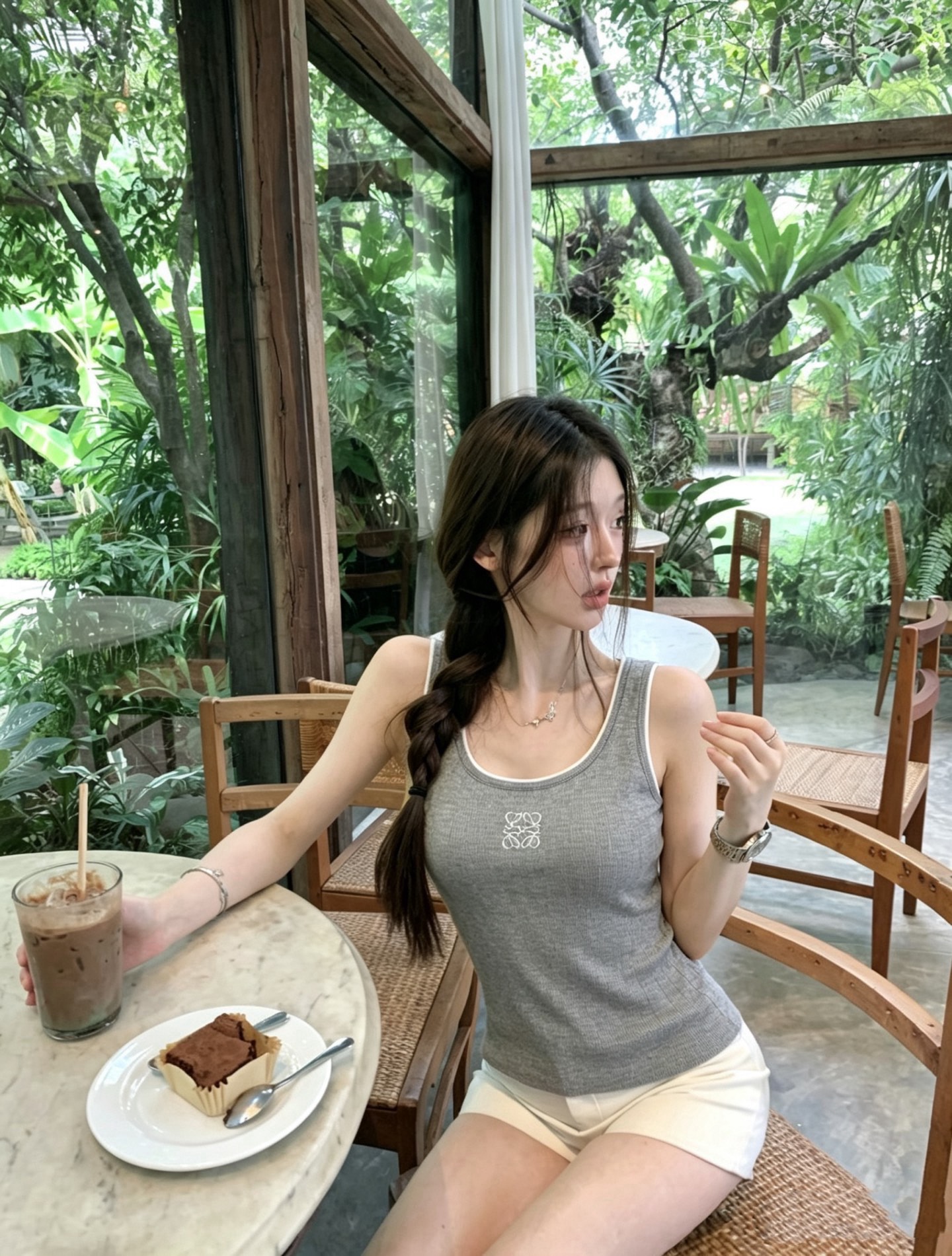 Loe New Color-block sleeveless knit vest
