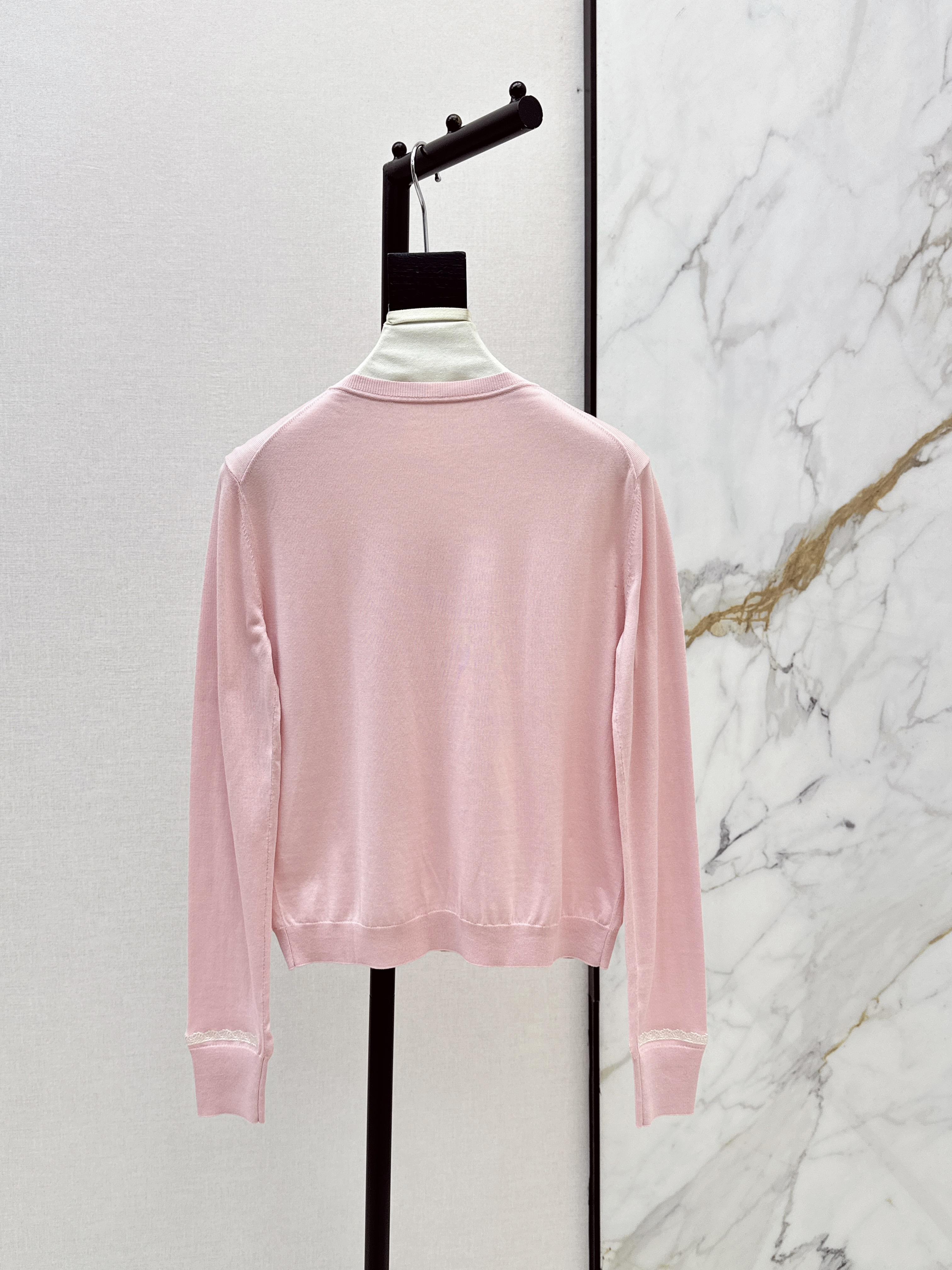 CD New color-blocked trim cardigan