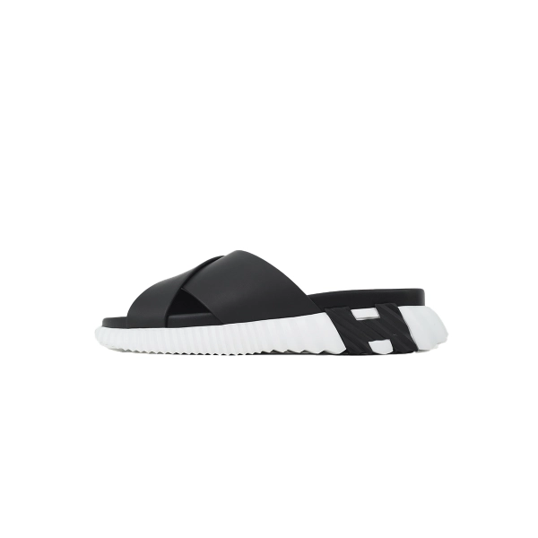 HERMES  Infra Sandals 'Black and White'