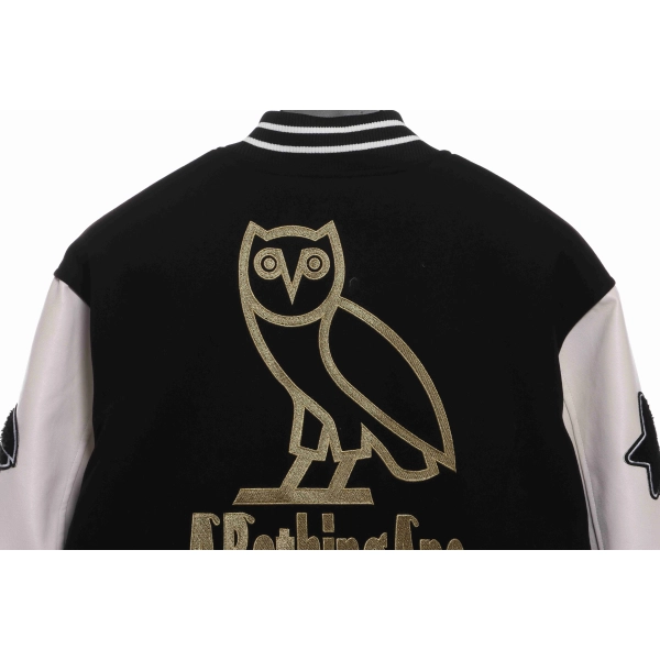 Bape x OVO Varsity Jacket Black