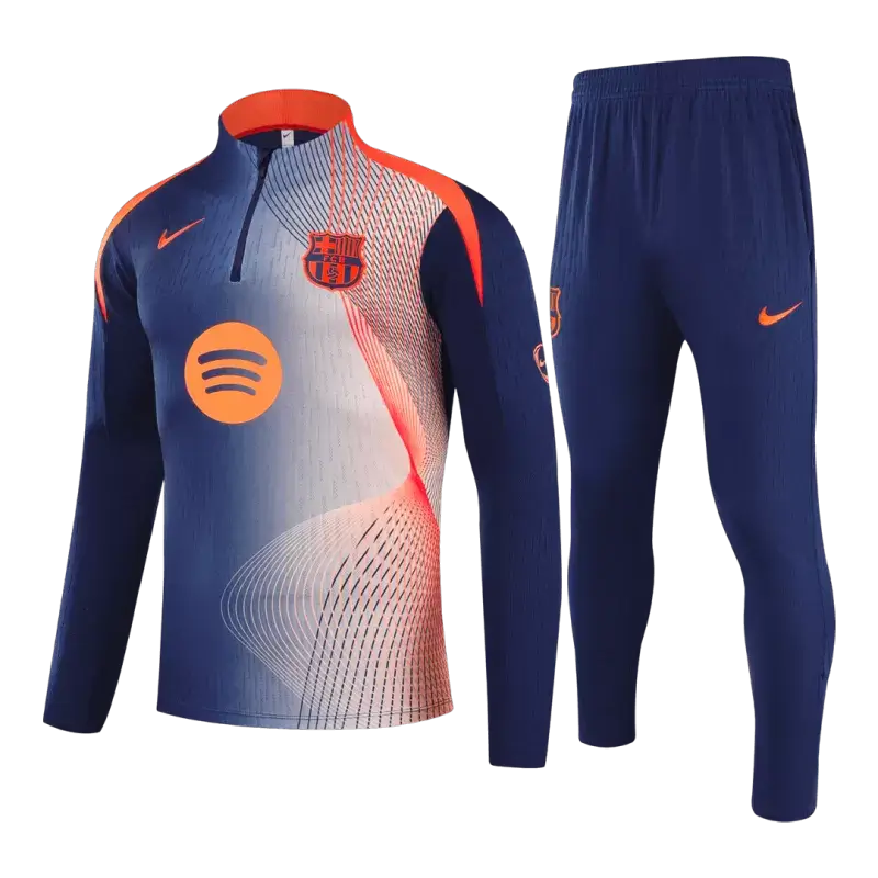 Barcelona 1/4 Zip Tracksuit 2025/26 Black&Orange