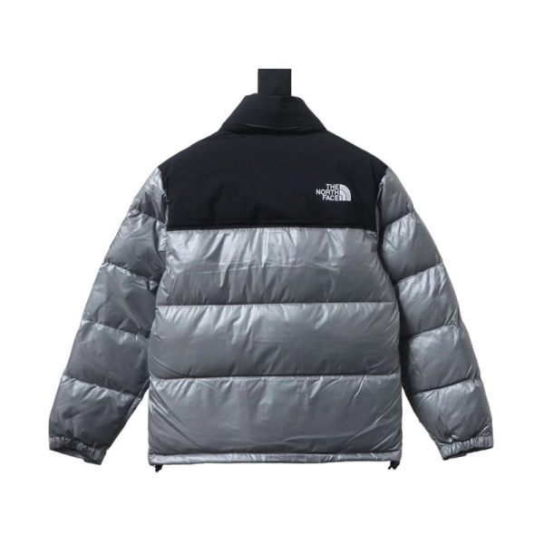 TheNorthFace Large checkered down jacket  'Black Gray'