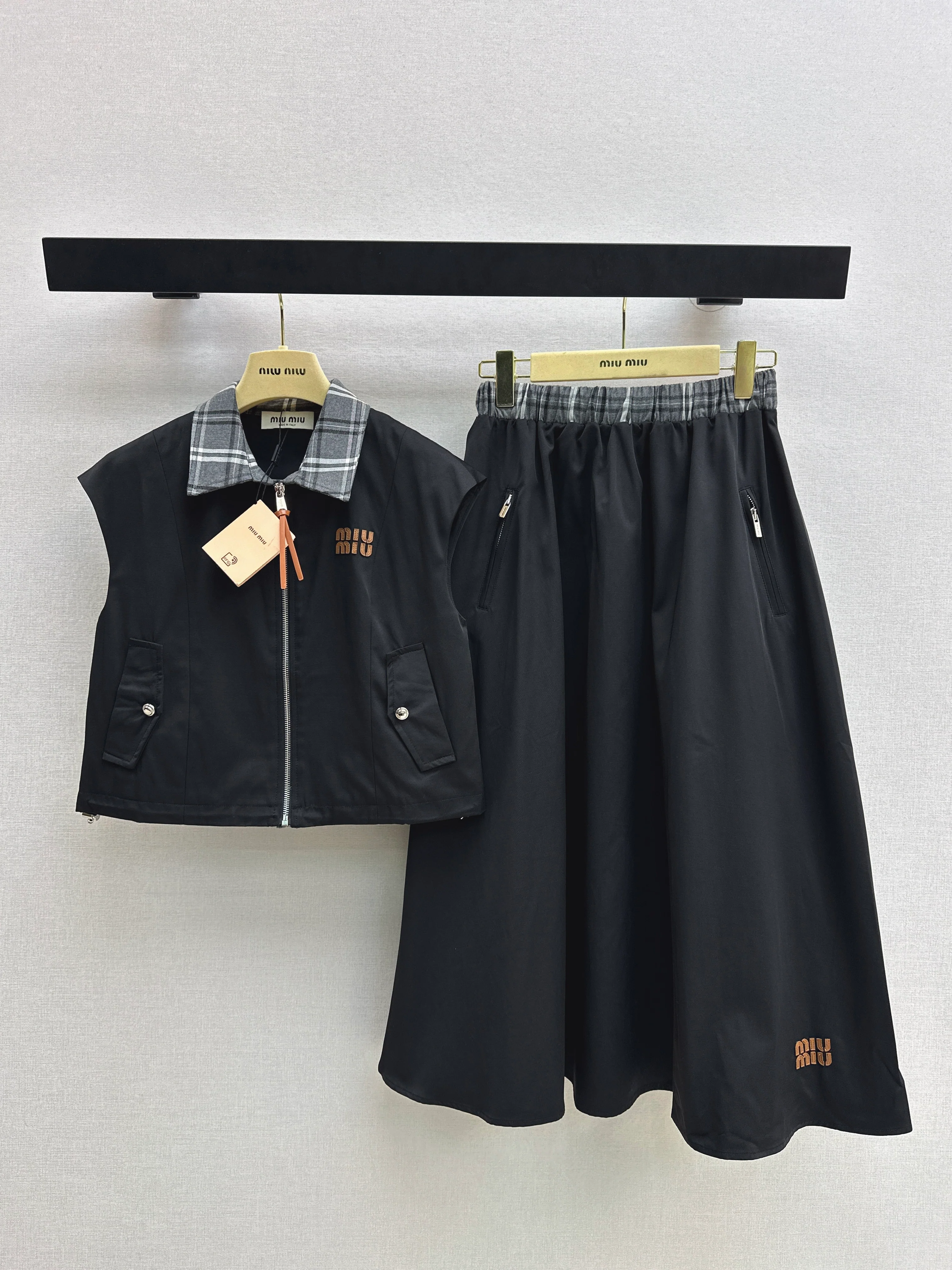 Miu NEW patchwork set