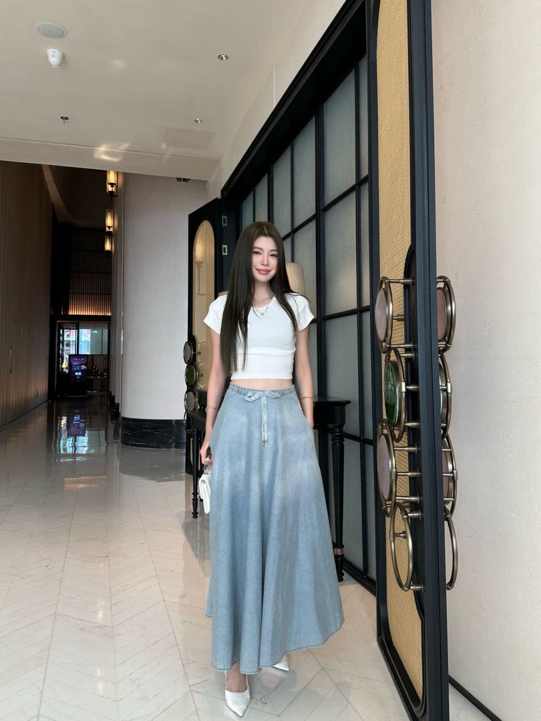 CD New denim skirt