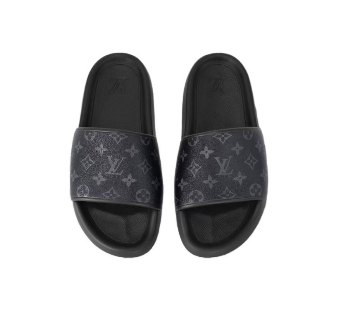 Pkkicks God Batch Louis Vuitton Waterfront Mule 'Black Monogram'