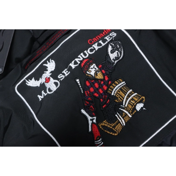 Moose Knuckles Onyx Shearling Big Rider Parka Black