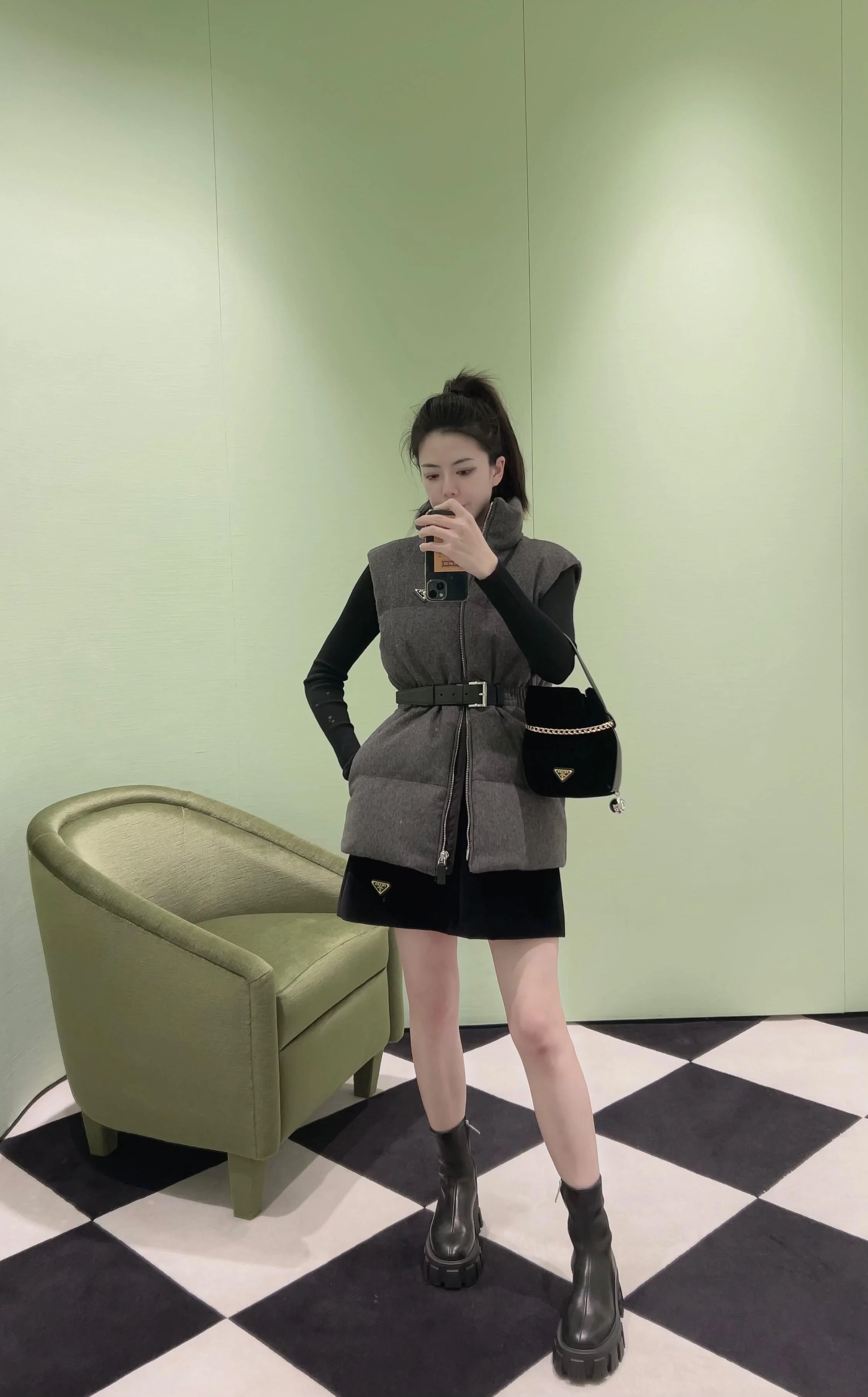 Pra New Chunky heel ankle boots