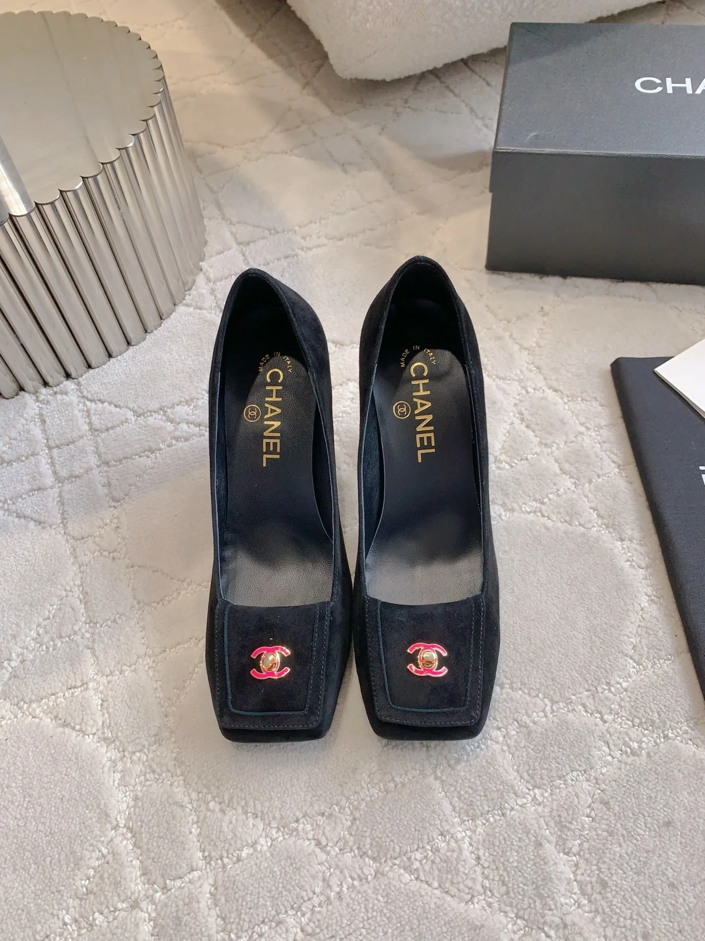 Chan New Square-toe high heels