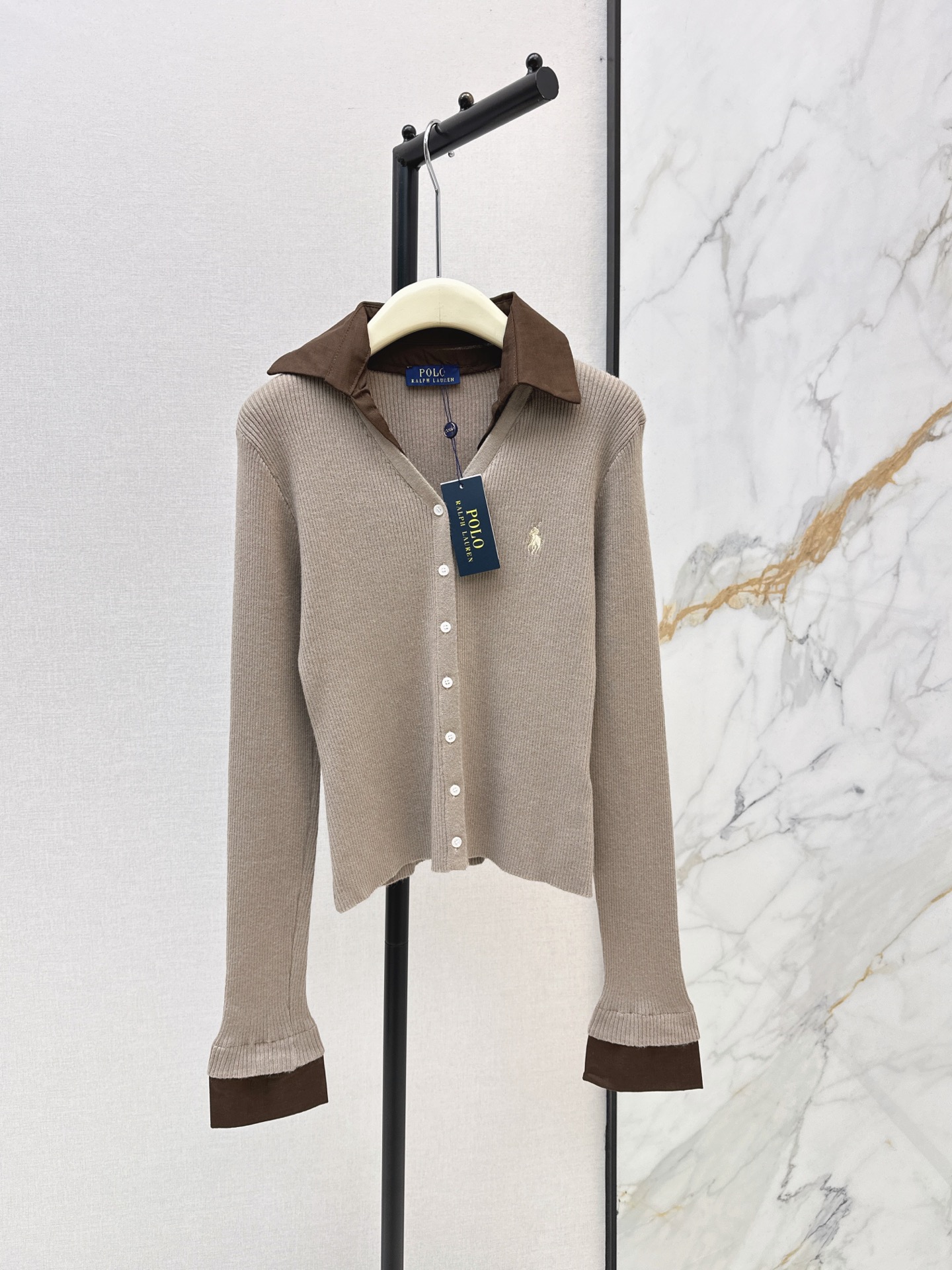 Ral New Fake two-piece knitted cardigan