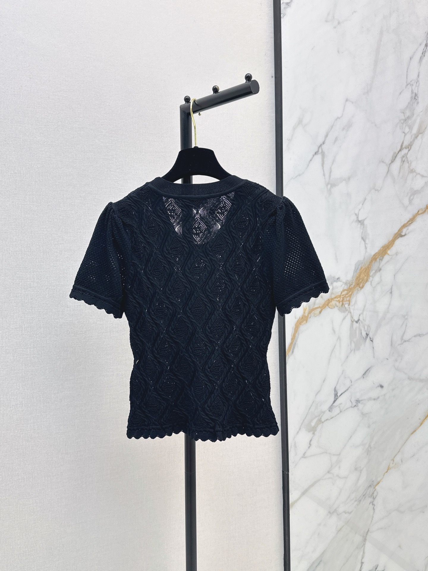 Chan New Knitted hollow knitwear