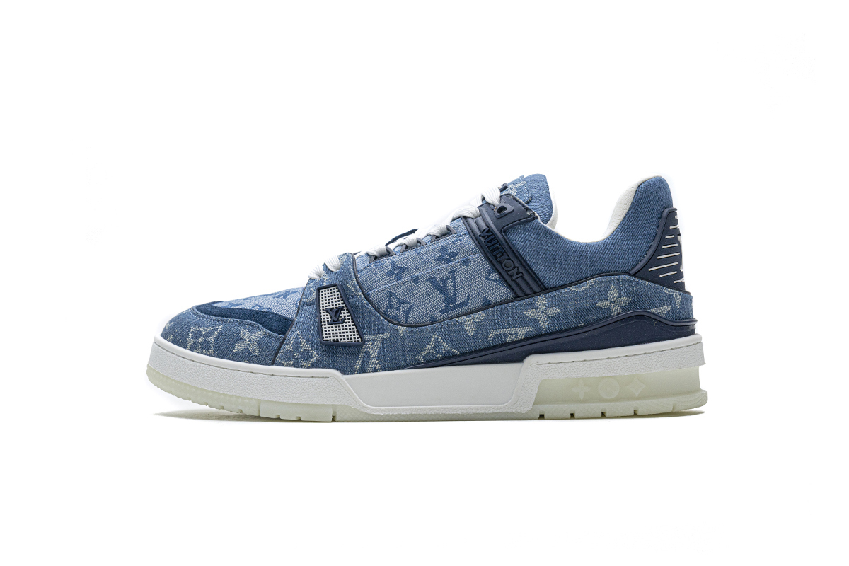 Pkkicks God Batch LOUIS VUITTON 20ss Trainer Blue Denim