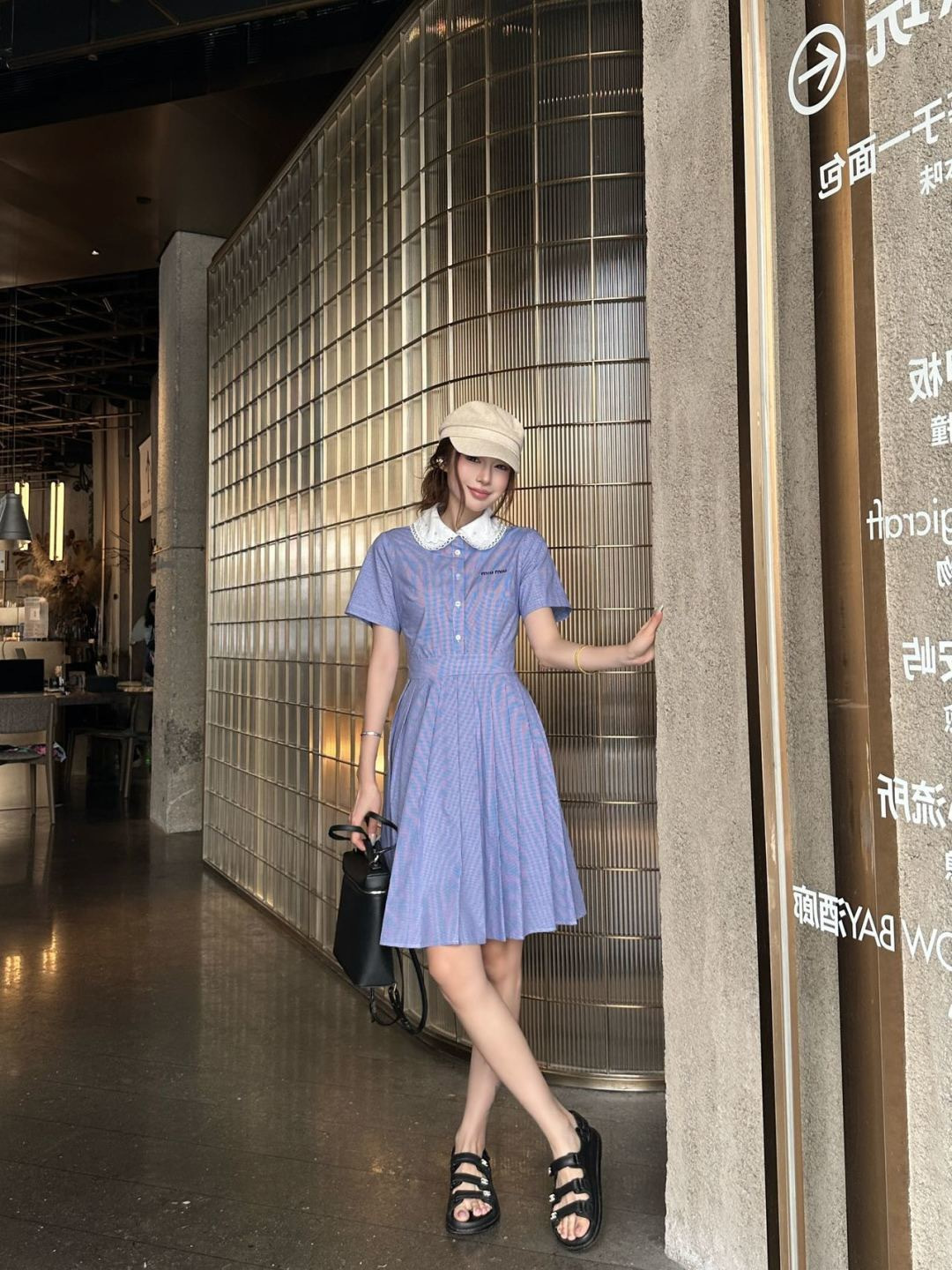Miu New peter pan collar dress