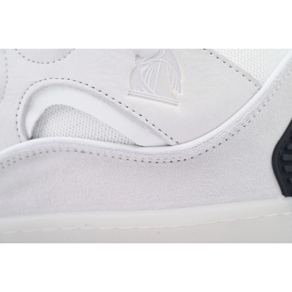 Lanvin Leather Curb Grey White Black