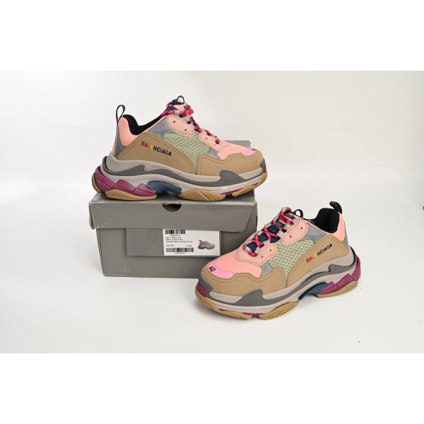Balenciaga Triple S Grey Pink 490672 W09O5 1036
