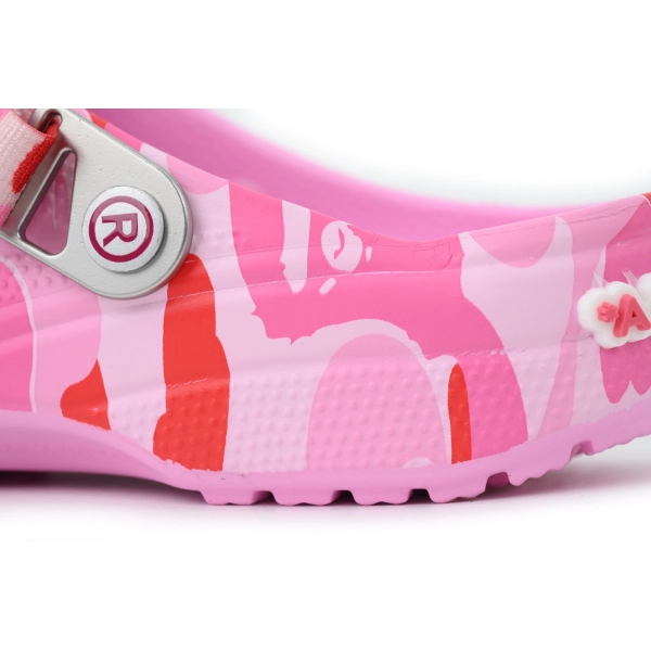 BAPE x Crocs Classic Clog 'ABC Camo - pink'