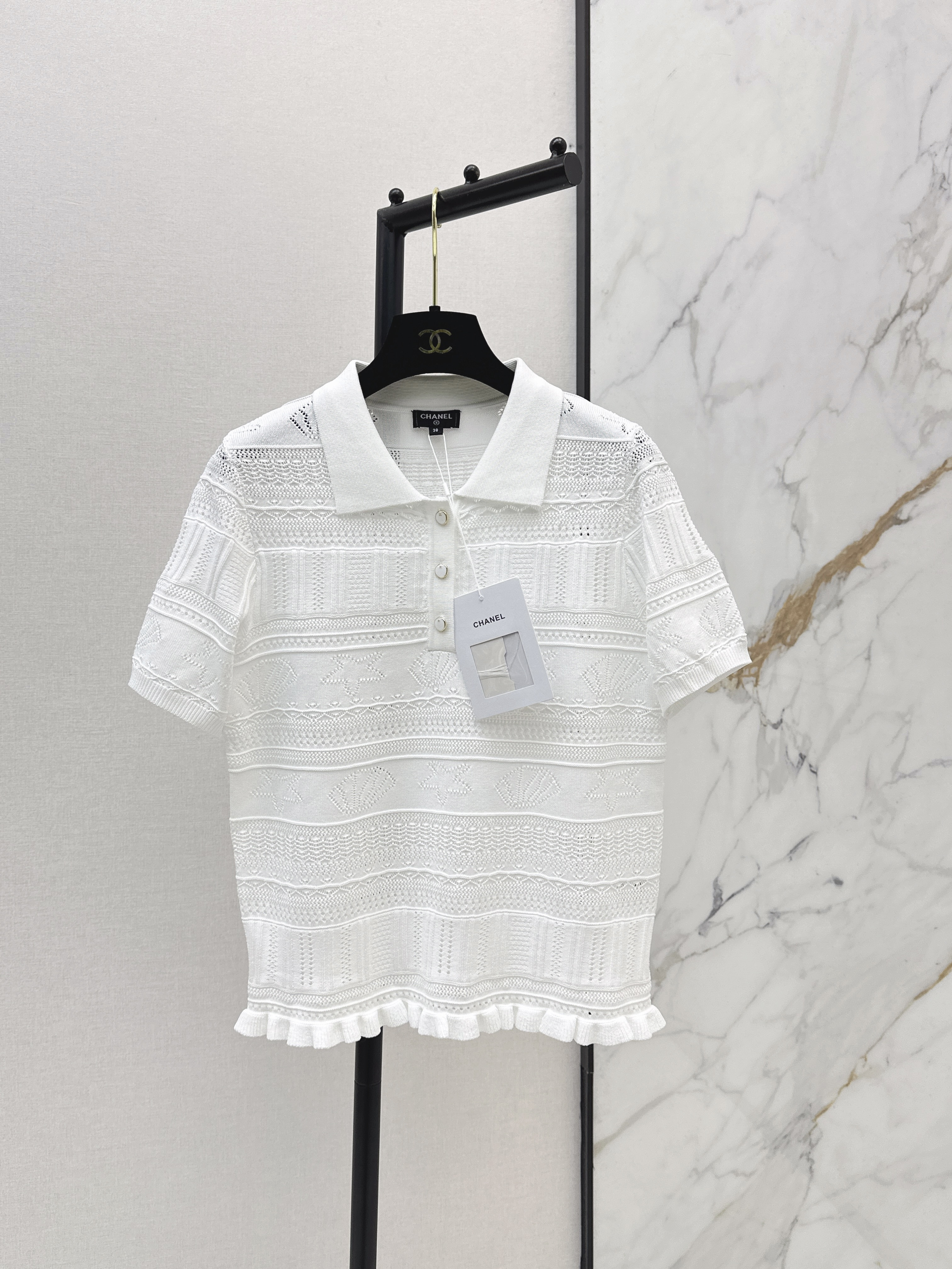 Chan New knit short-sleeve top