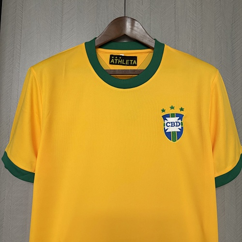 Retro Brazil 1971 Home Jersey