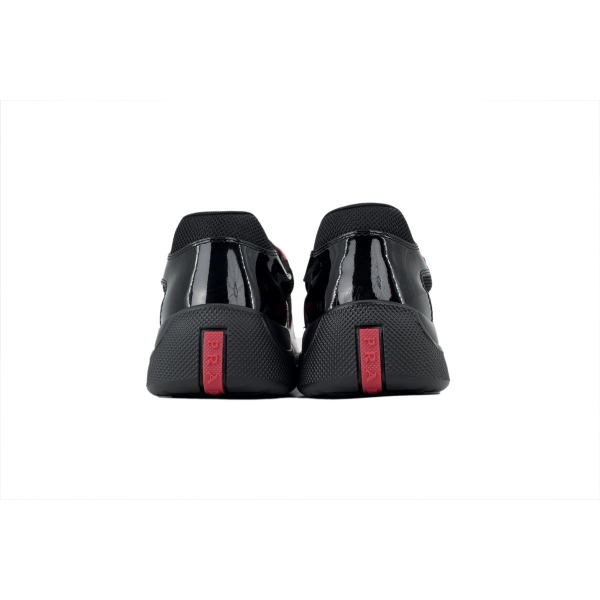 Prada Sneakers Red and black combination