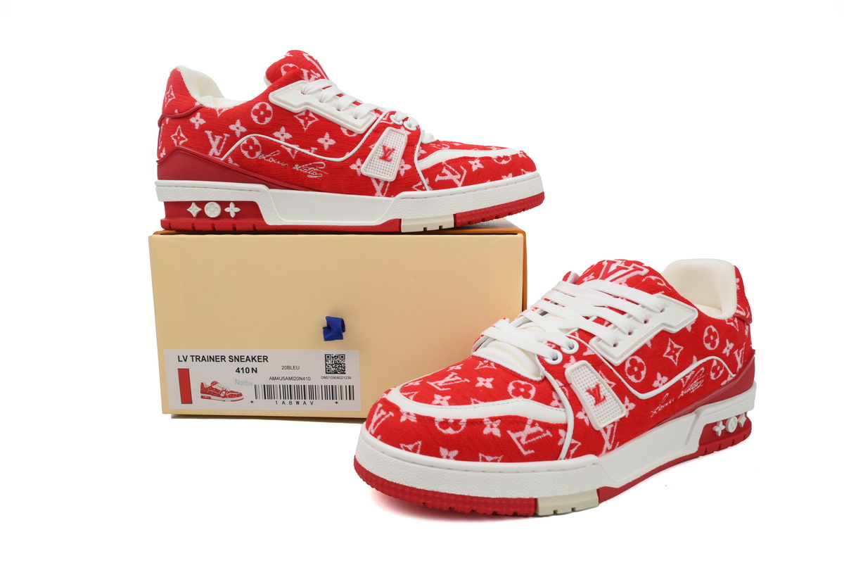 Pkkicks God Batch Louis Vuitton Louis Vuitton Trainer Red