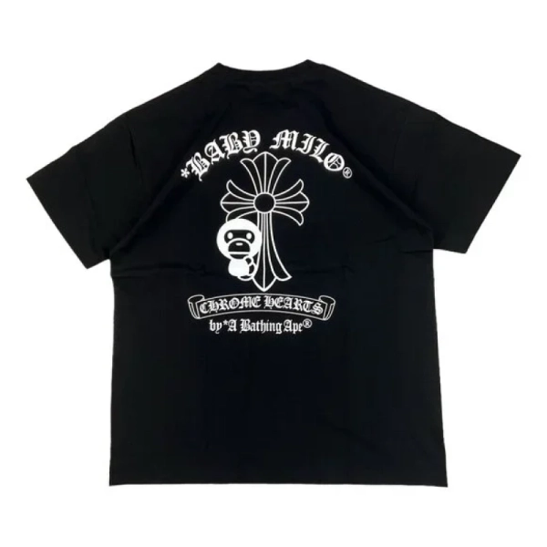 BAPE x Chrome Hearts Baby Milo T-shirt Black