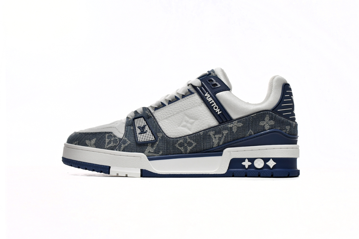 Pkkicks God Batch LOUIS VUITTON Trainer Cowboy Blue FD0291
