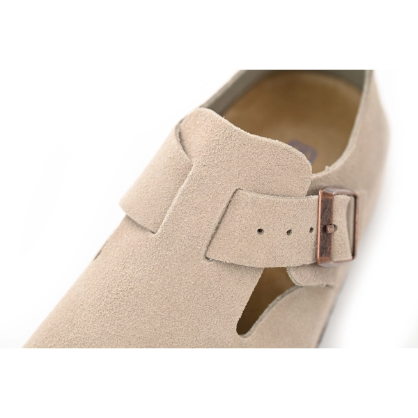 Birkenstock London Suede Leather Taupe 1010503
