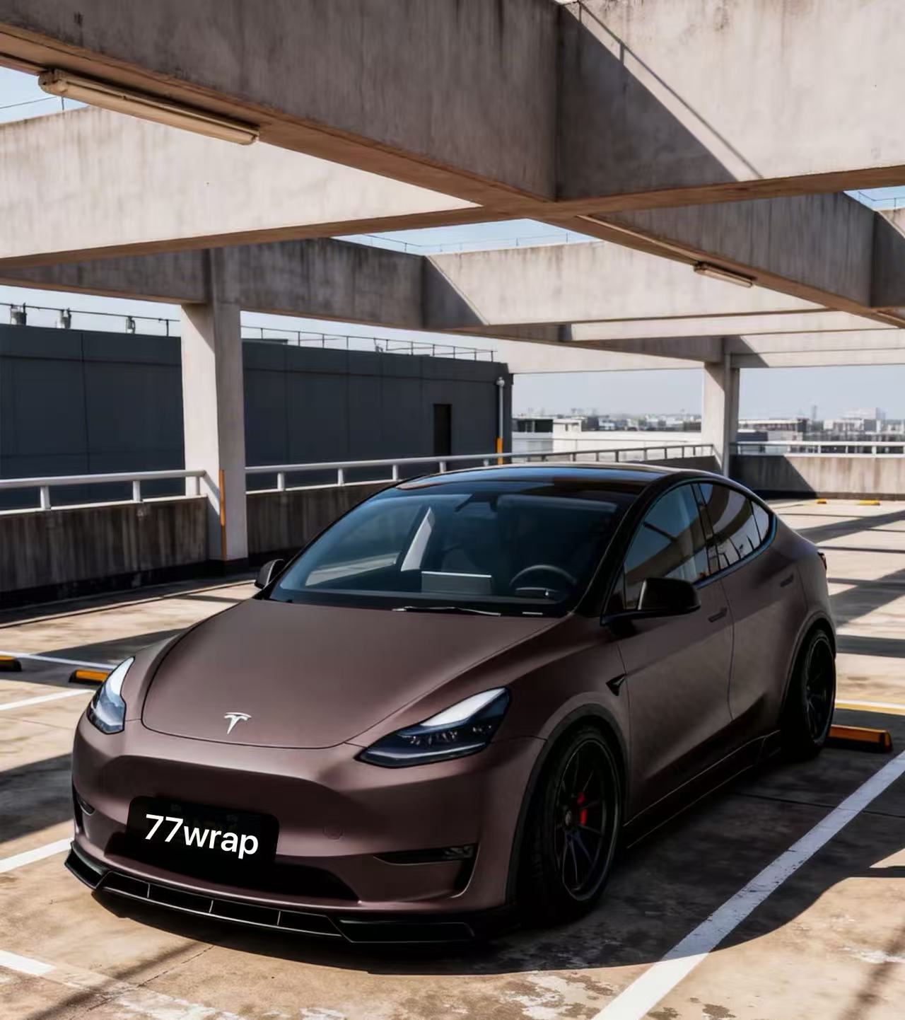 (PET) Whole Car Wrap - Super Matte Dark Brown 60ft x 5ft