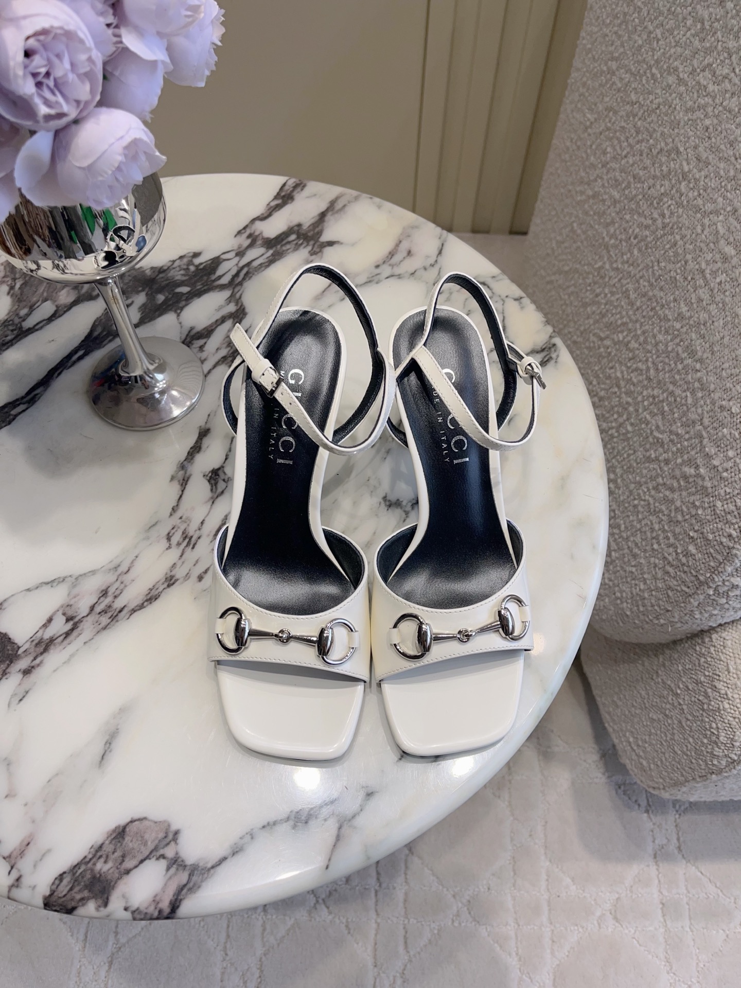 Guc New Horsebit High Heel Sandals