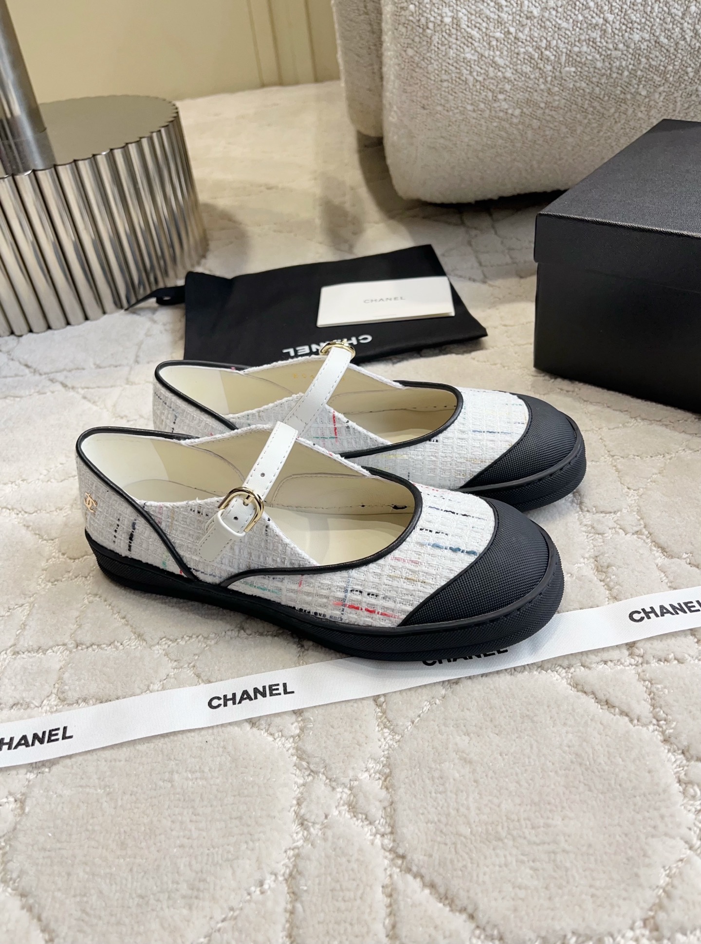 Chan NEW Color-block Mary Jane shoes