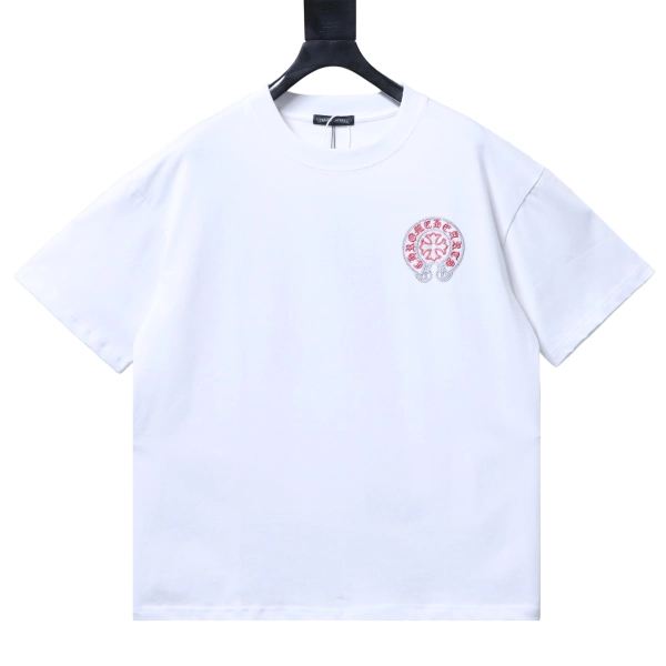 Chrome Hearts Heavyweight Sanskrit Scroll Embroidery Crew Neck T-Shirt white